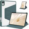 Generic Custodia compatibile con HUAWEI MatePad 12X 2024, rotante 360°, portastilo | Retro rigido trasparente, bordi in TPU, sospensione/riattivazione automatica e supporto verticale o orizzontale.
