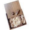 BEIJIGUANG 1PCS Scatola di legno di noce U disk U disk U disk U disk Dispositivo di archiviazione foto di nozze in legno USB2.0/3.0 chiavetta di memoria personalizzabile (USB 2.0/16GB)