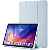Simpeak Cover Compatibile per Xiaomi Redmi Pad 2 2025 (11.0''), Custodia in Pelle PU Compatibile con Xiaomi Redmi Pad 2 2025 11 Pollici Ultra-Sottile Folio Supporto Smart Cover (Bianco Ghiaccio Blu)
