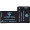 DSTE 2-Pacco DMW-BCG10E Ricambio Batteria Compatibile per Panasonic DMW-BCG10 Lumix DMC-ZS1 DMC-ZS3 DMC-ZS5 DMC-ZS6 DMC-ZS7 DMC-ZS8