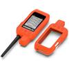 Generic Custodia protettiva in silicone per Garmin Alpha 300i 200i, custodia protettiva in silicone morbido, impermeabile, accessori per la pelle (arancione)