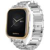 SkBand SkyBand Strass Metallo Acciaio Moda Donna Cinturino Compatibile per Smartwatch Garmin Venu Sq (Argento)