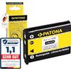 PATONA Batteria per Olympus Li-40B Li-42B 500mAh 3.7V | Batteria per D630 D720 Pentax D-Li63 XS70 Casio NP-80 Fujifilm NP-45 Kodak KLIC-7006 Nikon EN-EL10 Coolpix S80 S210 S3000