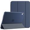 JETech Custodia per iPad (A16) 11ª/10ª Gen, Marino Intenso | Per 2025/2022 Modello, Cover Retro Traslucido Sottile, Supporto Tri-Pieghevole, Auto Svegliati/Sonno