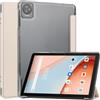 Kepuch Custer Cover per Blackview Tab 70 WiFi, Tab 8 WiFi, Tab 7 WiFi 10.1,PU-Pelle Case Custodia - Rosso Oro