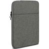 moex Custodia per tablet Doogee T20 Ultra - Custodia con scomparto per accessori, in fibra di poliestere, minimalista con chiusura lampo, impermeabile, grigio scuro, DC-6747-DU-GRAU