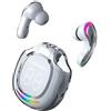 ELLENNE AURICOLARI SLIM SOTTILI CUFFIE BLUETOOTH 5.3 BIANCO BIANCHE AIR40 | ELLENNE AURICOLARI SLIM SOTTILI CUFFIE BLUETOOTH 5.3 AIR40 BIANCHE NERE GAMING LOW LATENCY WIRELESS TWS DUAL CHANNEL (Bianco)