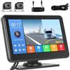 Hikity Telecamera Posteriore 7 HD Touch Monitor IP68 | Audio, Loop, BSD, IR Visione Notturna, per Bus, Camion, Camper, 9V-36V