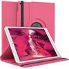 EAZY CASE - Custodia per iPad Air / 2017/2018 tablet Cover protettiva Smart Cover Supporto rotante Astuccio pieghevole 360° girevole con funzione stand Similpelle Rosa
