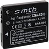 mtb more energy Batteria BCE10E/CGA-S008 Compatibile con Panasonic Lumix DMC-FS3, FS5, FS20, FX3