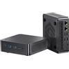 Glorlin Mini PC Ryzen 7 Pro 8845HS, 16GB DDR5, 500GB SSD, Radeon 780M | Mini computer compatto per casa e ufficio, WiFi 6, Bluetooth 5.2, doppia LAN 2,5 GbE, USB4, triplo display 4K, supporto VESA