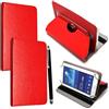 EKAM Custodia universale per tablet da 7, in pelle PU, con supporto per tutti i tablet da 6, 7, 7, adatta per Kindle eReader Fire Tablet, Kobo/Voyaga/Lenovo/Sony E-Book/iPad Mini 5 4 3 2 1 (rosso)
