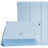 ProCase Custodia per iPad 9.7 2018 2017, iPad 6a/5a Generazione Cover, iPad Air 2 Cover, iPad Air Cover Flessibile Morbida TPU Copertura Traslucida Smerigliata Ultra Sottile -Azul Celeste