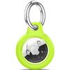 TNSNK Custodia per AirTag Portachiavi, Fluorescent Green | Impermeabile, chiusura girevole, antigraffio e antiurto, senza perdita di segnale. Per bici e animali. Materiale: PC+TPU.