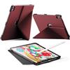 INFILAND Custodia per iPad Air 11 Pollici M4/M3/M2 (2026/2025/2024),iPad Air 5a/4a Gen 10,9 Pollici (2022/2020),Supporto Pieghevole Magnetico,Sospensione/riattivazione Automatica(Rosso scuro)