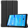 Kepuch Custer PU-Pelle Case Custodia Cover per Lenovo Tab M8 3rd TB-8506F/Smart Tab M8/M8 FHD TB-8705F 8705N/M8 HD TB-8505F 8505X/Motorola Tab G20 - Nero