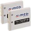 mtb more energy 2x Batterie per FujiFilm NP-40 / Pentax D-Li8, D-Li102 / Samsung SLB-0737/0837... (vedi lista)