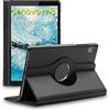 ebestStar - Cover per Lenovo Tab M8 2021 (3rd gen), M8 HD 2019, Custodia Protezione Rotazione 360, Pelle PU, Nero