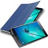 Cadorabo Custodia Tablet per Samsung Galaxy Tab S2 (8.0 Zoll) SM-T715N / T719N in BLU SCURO JERSEY - Copertura Protettiva Molto Sottile di Similpelle in Stile Libro CON Auto Wake Up e Funzione Stand