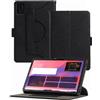 INSOLKIDON Compatibile Per Lenovo Chromebook Duet 11 (11M889)/ Duet EDU G2 / Duet GEN9 2024 Tablet Custodia protettiva in pelle Cover con Supporto Auto Svegliati/Sonno Cover Protezione (Nero)