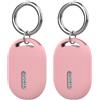 GIOPUEY 2 Pezzi Cover Compatibile con Xiaomi Tag, Cilicone Custodia, Ultrasottile Case Cover, Antiurto, Resistente ai Graffi - Rosa