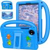 QJONSIU Cover Compatible con Xiaomi Redmi Pad SE 8.7 4G, Funzione Stand, PC Antigraffio Protettiva, Antiurto Bambini Cover con Maniglia-Blu cielo