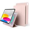 elago Cover Folio Magnetica con Piastra per Materiali Metallici | Compatibile con iPad (A16), iPad 10ª Generazione e Apple Pencil [10,9 Pollici] (Rosa Sabbia)