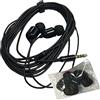 Generic Auricolari di Lunghezza Estesa con Cavo da 3 Metri - Cuffie con Isolamento Acustico e Microfono per Streaming