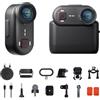 Apexcam K80 4K Mini Action Cam, POV Camera Con Memoria Integrata da 128GB | WiFi EIS Mini Body Cam Sportiva Portatile Vlogging Camera,10M Fotocamera Subacquea,Videocamere Montate sul Corpo e Accessori