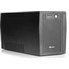 NGS FORTRESS2000V2 - Gruppo di continuità UPS, Off Line UPS 1500 VA, Tensione a Uscita Stabile di 900W per 4 Prese Schuko