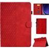 CASAFUNY Custodia Cover per Samsung Galaxy Tab S9+ Plus 12.4 2023 SM-X810/X816B/X818U Custodia Protettiva Magnetica Cover Tablet con S Pen Holder per Galaxy Tab S9 Plus, Rosso