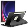 ebestStar - Cover per Samsung Galaxy Tab S9, 5G, Custodia Protezione Rotazione 360, Pelle PU, Nero