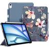 FINTIE Cover per iPad Air 11 M4/M3/M2 (2026-2024)/iPad Air 5a&4a Gen 10,9 | con Portapenne - Sottile Leggero Opaca Trasparente Custodia con Auto Sveglia/Sonno, Hibiscus
