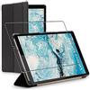 ebestStar - Cover per Lenovo Tab M8 2021 (3rd gen), M8 HD 2019, Custodia Protezione Flip Magnetica, Slim Case Sottile Pelle PU, Nero + Vetro Temperato
