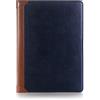DMaos iPad Pro 12.9 inch 2nd/1st Generation 2017/2015 Case, DMaos Vintage Book Premium Graded Faux Leather Stand Folio Smart Cover - Blue