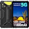 Ulefone Armor PAD 4 Ultra 5G Rugged Tablet Android 15, MTK 6300 16GB+256GB/2TB Robusto Tablet, 10.36 FHD+, 11800mAh, 50MP+32MP, 2 Altoparlanti,1100lm Luce da campeggio, IP68/IP69K/OTG/GPS/NFC/FM