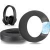 SOULWIT Cuscinetti Auricolari in gel di Raffreddamento per Sony Cuffie New Gold Wireless PS4, Cuscinetti Auricolari di ricambio per Versione 2018, Modello di Cuffia CUHYA-0080 -Nero