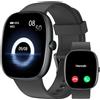 HUAKUA Smartwatch Uomo Donna Chiamate per Android iOS Impermeabile 5ATM | Orologio Fitness Notifiche Contapassi Cardiofrequenzimetro SpO2 Sonno Ciclo Mestruale AMOLED Bluetooth 5.4 30 Giorni Standby