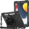 ProCase Custodia con portapenne, Cinghia da Polso per iPad 10.2 Pollici, 2021 9th /2020 8th /2019 7th Gen, Custodia con portapenne, Antiurto Robusta Custodia Ibrida