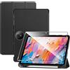 zZjoOoj Custodia Cover Per TCL NXTPAPER 11 Plus Tablet 11.5 Pollici Tablet con 1 Pezzi Pellicola Vetro Temperat,Anti-Graffio,Supporto Regolabile e Auto Wake/Sleep (Nero)