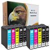 Starlet24 10x T1285 Cartucce d'inchiostro per Epson T1281 T1282 T1283 T1284 | Compatibili con Epson Stylus BX305f BX305fd BX305fw S22 SX125 SX130 SX230 SX235w SX420W SX425W SX430W SX435w SX438W SX440W
