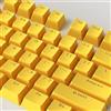 Catekro Copritasti a 108 Tasti per la Tastiera Meccanica di Gioco, ABS OEM Profilo Doppio Colpo Keycap Set per Tastiera Meccanica(Giallo)