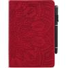 JZ Copertura per Samsung Galaxy Tab S4 10.5 T830/T835 Similpelle Cavalletto Tablet Custodia con retro in morbida pelle Supporto pieghevole (senza penna) -rosso