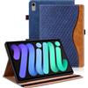 Vkooer Custodia per iPad Mini 7 (A17 Pro) 2024 di 7a generazione/iPad Mini 6 2021 (6a generazione, 8,3 pollici), con custodia a libro in pelle con funzione di accensione e spegnimento automatici