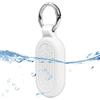 Ainiv Custodia Compatibile con Samsung Galaxy SmartTag 2, SmartTag2 Impermeabile Case Flessibile in Silicone, Cover per SmartTag2 Tracker con Portachiavi, Anti-Graffio Protezione Case Cover, Bianco