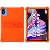 FKQLH Custodia per DOOGEE U10 Tablet, Silicone Morbido Skin Leggero Custodia Protettiva per Bambini Supporto Cover per DOOGEE U10 Tablet 10,1 Pollici, Arancia