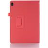 Huanghua Custodia per tablet Lenovo, in pelle PU, 2 pieghevoli, con supporto, per tablet Lenovo Tab M10 HD (TB-X505F, TB-X605F) da 10,1 (rosso)