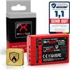 Baxxtar MaxProtect Batteria per Olympus BLX-1 BLX1 OM1 OM3, 2600mAh 7.2V | Batteria di ricambio per OM-1 Mark II, OM-3, con NTC-Sensor e box protettivo, 100% identica all'originale
