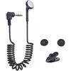 Bottone Tipo a molla In Ear Earbud 3.5mm Porta Singolo Lato Mono Auricolare Cavo Estensibile Cuffie Per Walkmans Telefoni Ricevitore