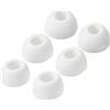 Generico 6 pezzi di puntali in silicone per Redmi Buds 6 Pro/5 Pro - Copri auricolari morbidi di ricambio (taglie S/M/L) (bianco)